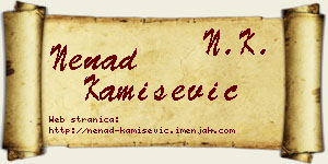 Nenad Kamišević vizit kartica